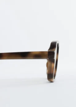 Elongated Rectangular-Frame Sunglasses