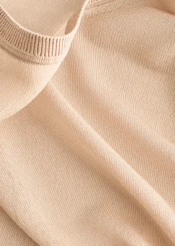Fine-Knit Sheer Top