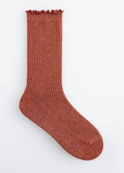 Frilled Glitter Socks