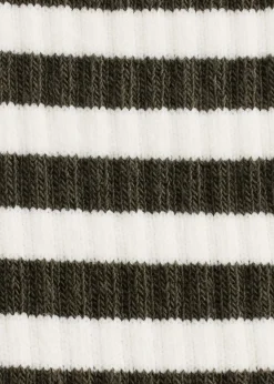 Frill-Trim Striped Socks