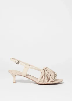 Fringed Leather Sandals