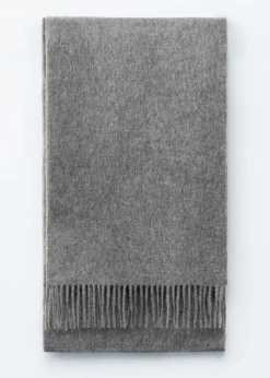 Fringed Wool Blanket Scarf