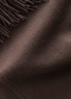 Fringed Wool Blanket Scarf