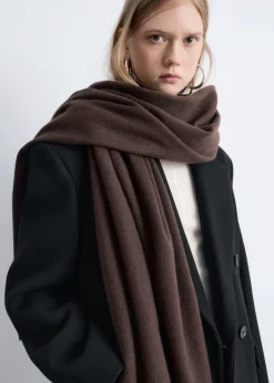Fringed Wool Blanket Scarf