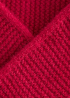 Garter Knit Wool Scarf