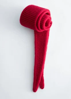 Garter Knit Wool Scarf