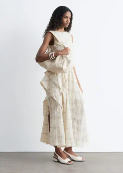 Gathered Midi Skirt