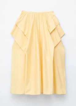Gathered Midi Skirt