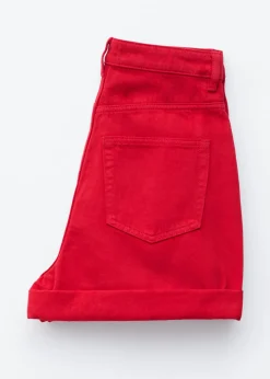 High-Waist Denim Shorts