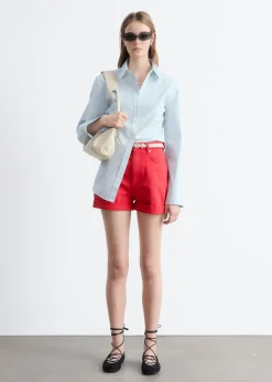 High-Waist Denim Shorts