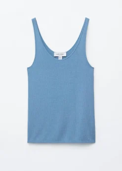 Knitted Scoop-Neck Tank Top