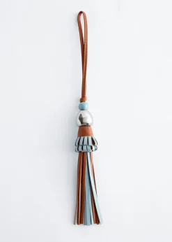 Leather Tassel Bag Charm