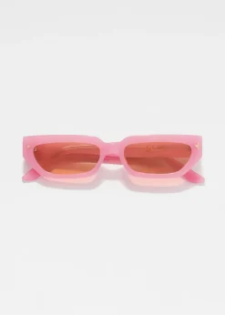 Narrow-Frame Acetate Sunglasses