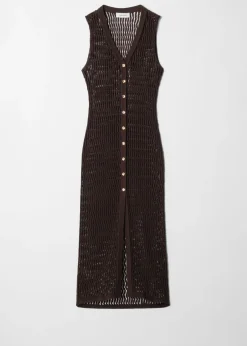 Open-Knit Maxi Dress
