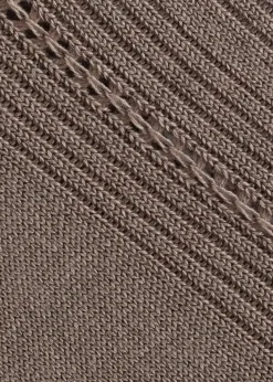 Rib-Knit Silk-Blend Socks