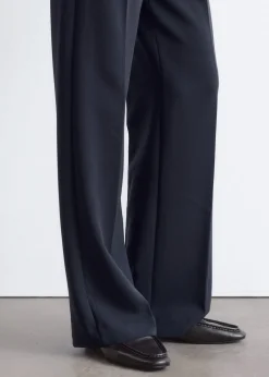 Square-Toe Leather Loafers