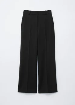 Straight Press-Crease Trousers