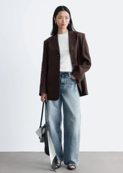 Tapered Linen Blazer