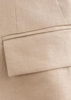 Tapered Linen Blazer
