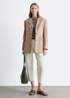 Tapered Linen Blazer
